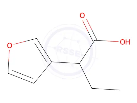 Chemical structure of 2-(Furan-3-yl)butanoic acid
