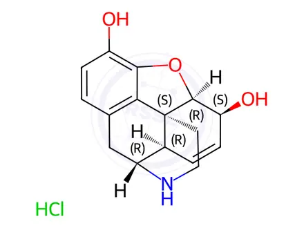 Chemical structure of Normorphine hydrochloride monohydrate