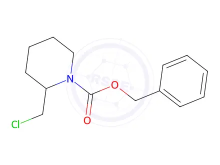Chemical structure of Benzyl 2-(chloromethyl)piperidine-1-carboxylate
