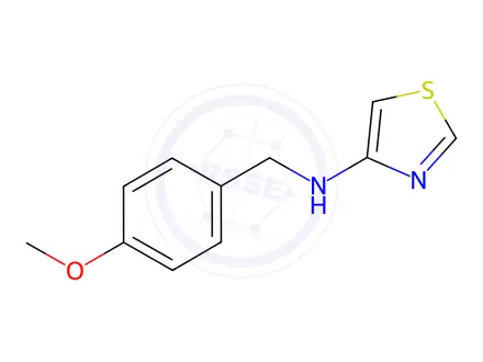 Chemical structure of N-[(4-Methoxyphenyl)methyl]-1,3-thiazol-4-amine