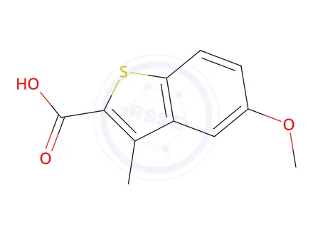 Chemical structure of 5-methoxy-3-methyl-1-benzothiophene-2-carboxylic Acid