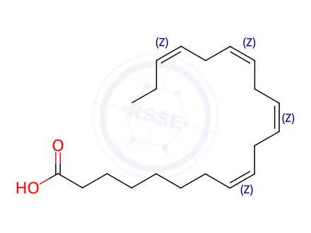 Chemical structure of 8Z,11Z,14Z,17Z-Eicosatetraenoic Acid