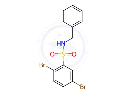 Chemical structure of n-Benzyl-2,5-dibromobenzenesulfonamide