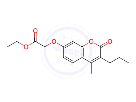 Chemical structure of ethyl 2-(4-methyl-2-oxo-3-propylchromen-7-yl)oxyacetate