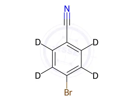 Chemical structure of 4-Bromobenzonitrile-d4