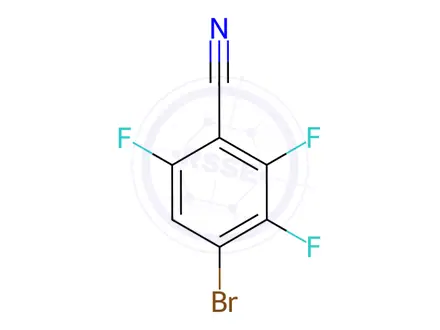 Chemical structure of 4-Bromo-2,3,6-trifluorobenzonitrile