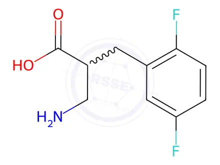 Chemical structure of 3-Amino-2-(2,5-difluorobenzyl)propanoic acid