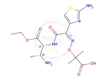 Chemical structure of Open-ring Desulfated Aztreonam Ethyl Ester 4