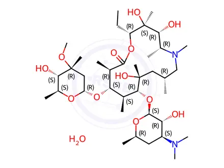 Chemical structure of Azithromycin Monohydrate