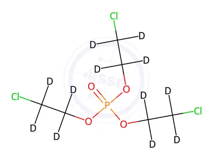 Chemical structure of Tris(2-chloroethyl)phosphate-[D12]