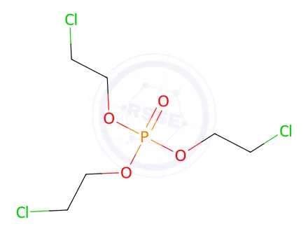 Chemical structure of Tris-(2-Chloroethyl)Phosphate