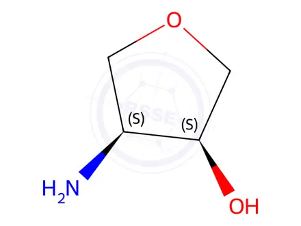 Chemical structure of (3S,4S)-4-Aminotetrahydro-3-furanol hydrochloride