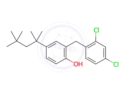 Chemical structure of Clofoctol