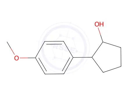 Chemical structure of 2-(4-Methoxyphenyl)cyclopentan-1-ol