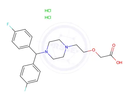Chemical structure of EFLETIRIZINE 2HCL