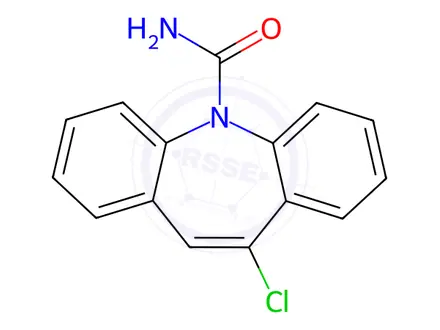 Chemical structure of 10-Chloro Carbamazepine