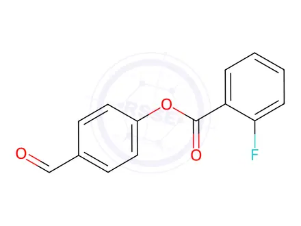 Chemical structure of 4-Formylphenyl 2-fluorobenzoate