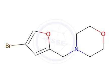 Chemical structure of 4-((4-Bromofuran-2-yl)methyl)morpholine