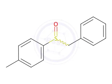 Chemical structure of Benzene, 1-methyl-4((phenylmethyl)sulfinyl))-