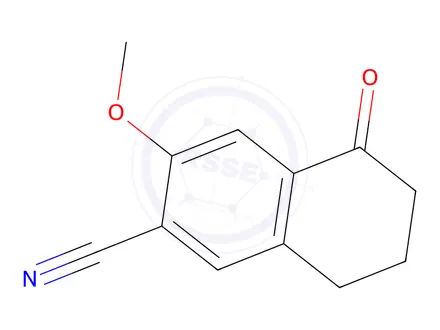 Chemical structure of 3-Methoxy-5-oxo-5,6,7,8-tetrahydronaphthalene-2-carbonitrile
