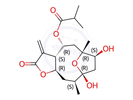 Chemical structure of Tagitinin A
