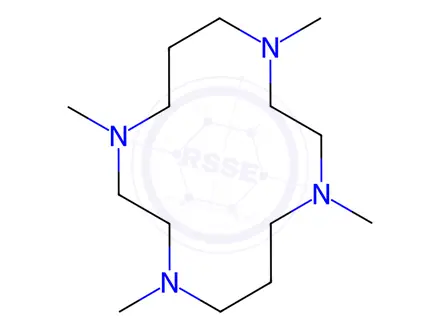 Chemical structure of Tetranitrogen cyclotetradecane