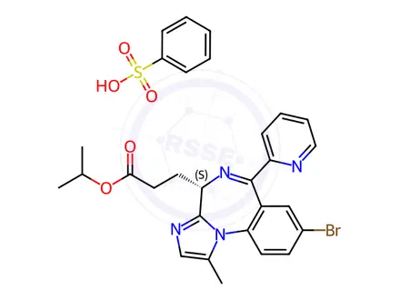 Chemical structure of Remimazolam isopropyl ester besylate salt