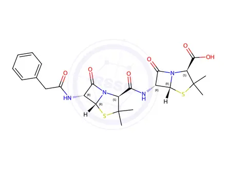 Chemical structure of Benzylpenicillin Impurity 2
