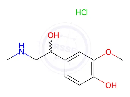 Chemical structure of Metanephrine hydrochloride