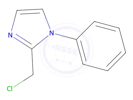 Chemical structure of 2-(Chloromethyl)-1-phenyl-1H-imidazole Hydrochloride