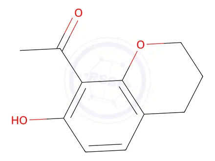 Chemical structure of 1-(7-Hydroxychroman-8-yl)ethan-1-one