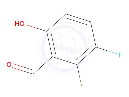 Chemical structure of 2-Bromo-3-fluoro-6-hydroxybenzaldehyde