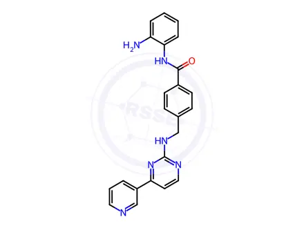 Chemical structure of Mocetinostat Dihydrobromide