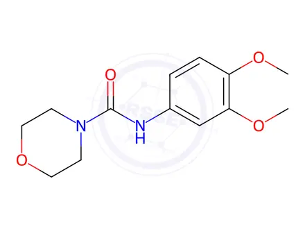 Chemical structure of N-(3,4-Dimethoxyphenyl)morpholine-4-carboxamide