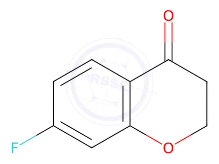 Chemical structure of 7-Fluorochroman-4-one