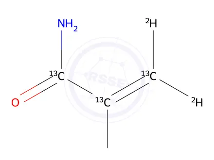 Chemical structure of Acrylamide-<SUP>13</SUP>C<SUB>3</SUB>,2,3,3-d<SUB>3</SUB>