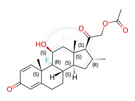 Chemical structure of 17-Desoxy-Dexamethasone 21-Acetate