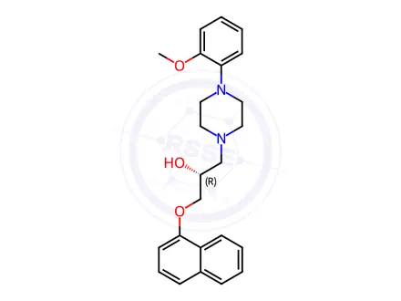 Chemical structure of Naftopidil Impurity 8 (R-(+)-Naftopidil)