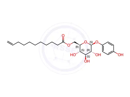 Chemical structure of Arbutinyl Undecylenate