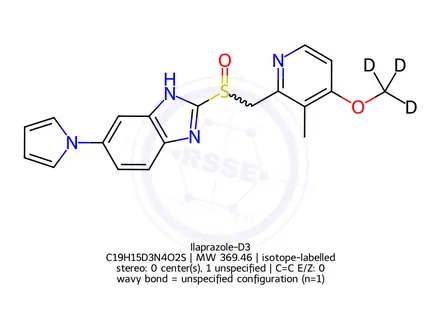 Chemical structure of Ilaprazole-D3