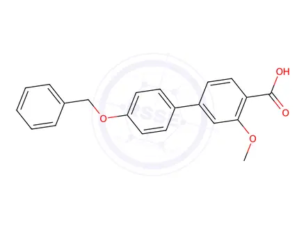Chemical structure of 4-(4-Benzyloxyphenyl)-2-methoxybenzoic acid