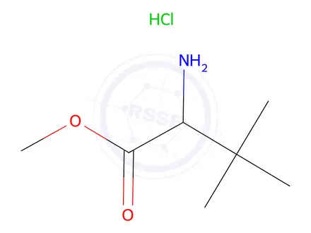 Chemical structure of D-tert-Leucine Methyl Ester Hydrochloride
