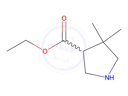 Chemical structure of Ethyl 4,4-Dimethylpyrrolidine-3-carboxylate