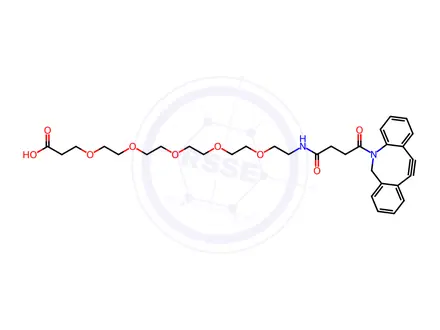 Chemical structure of DBCO-PEG5-acid