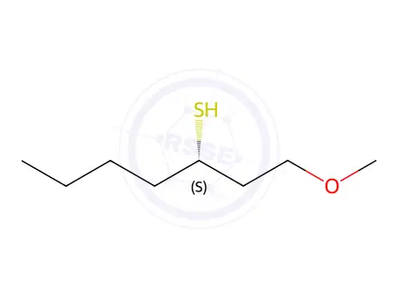 Chemical structure of (S1)-METHOXY-3-HEPTANETHIOL