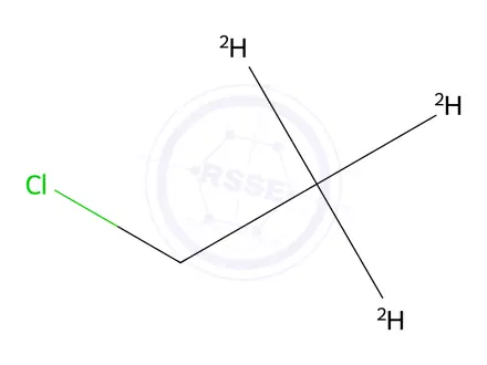 Chemical structure of Chloroethane-2,2,2-d3 (gas)