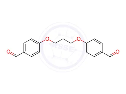Chemical structure of 4,4’-(1,3-Propanediyl)dioxydibenzaldhyde