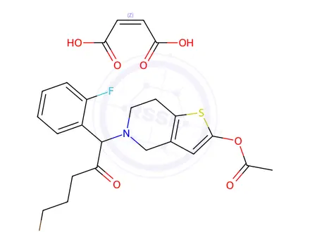 Chemical structure of Prasugrel Impurity 14 Maleate