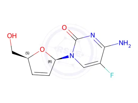 Chemical structure of Dexelvucitabine