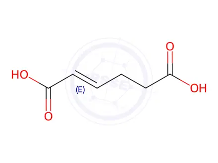 Chemical structure of Hex-2-enedioic Acid
